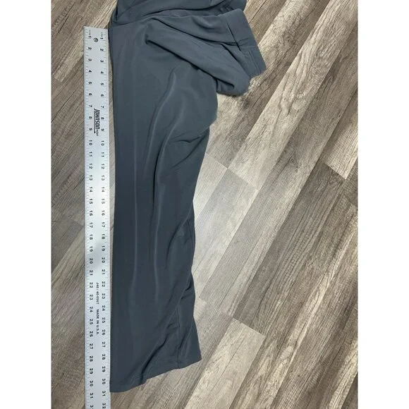 Susan Graver Liquid Knit Pull-On Pants Size Large Grey Elastic Waist Office - Picture 8 of 9